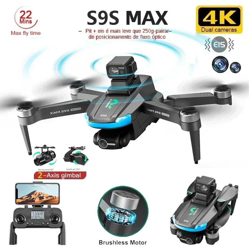 Drone Gimbal Brushless - NUOVO S9S MAX MINI Drone 4K