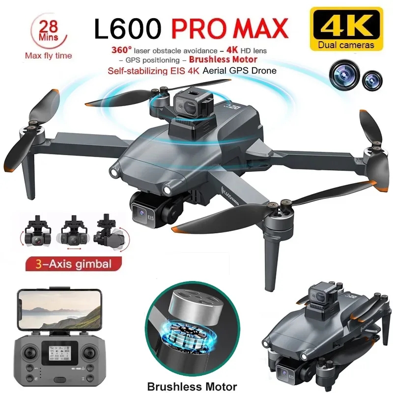 L600 PRO MAX GPS Drone Profess - Drone Gimbal 3 Axis recensione e prezzo