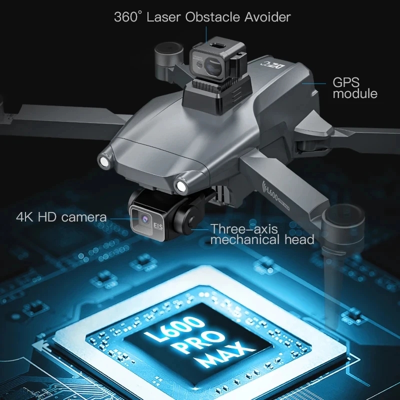 L600 PRO MAX GPS Drone Profess - Drone Gimbal 3 Axis recensione e prezzo